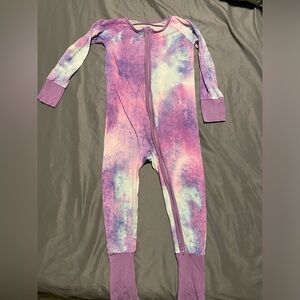 Little Sleepies Tye-Dye Blue & Purple Zip Up Sleeper